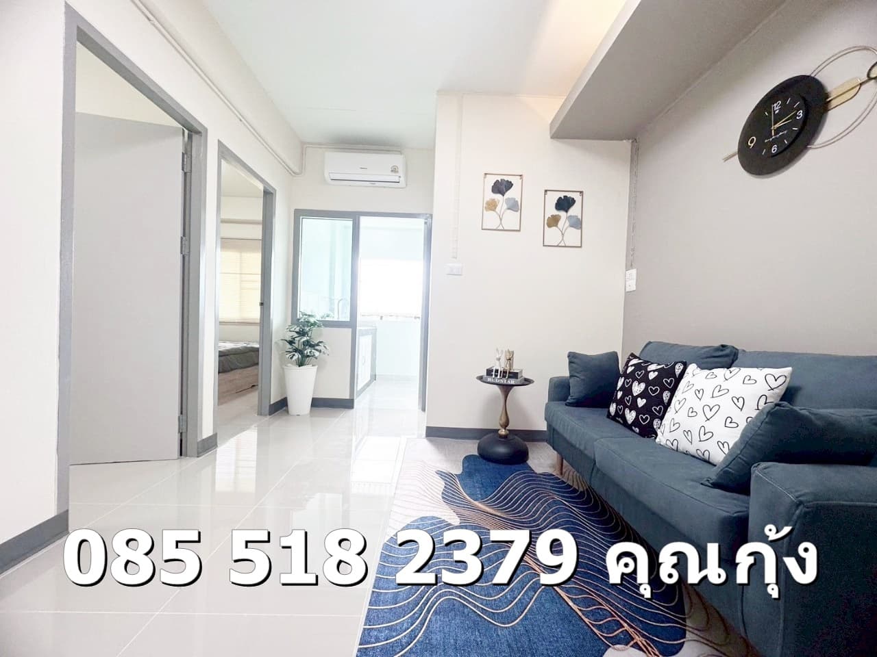 ขายด่วน เอื้อวัดพระเงิน ชั้น 5  จ่ายเพียง 569,000 บาท เท่านั้น  มี 2 ห้องนอน